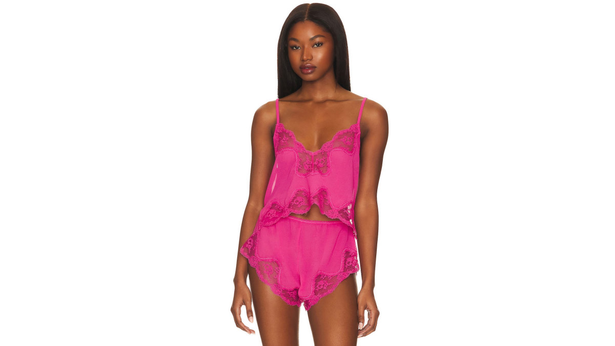 pink pajama set